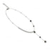 Obsidian | Silver | Firefly Glass Cascade Double Pendant